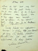 Lettre autographe sign&eacute;e. Arthur Bern&egrave;de (1871-1937), &eacute;crivain. 