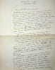 Lettre autographe sign&eacute;e. Jules Lafforgue dit Pierre Calel (1873-1947), po&egrave;te, &eacute;crivain, journaliste. 