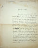 Lettre autographe sign&eacute;e. [Colette] Fernand Angu&eacute; dit Jean Larnac (1897-1992), &eacute;crivain, critique. 