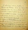 Manuscrit autographe sign&eacute;. Georges Beaume (1861-1940), &eacute;crivain, journaliste, laur&eacute;at de divers prix de l'Acad&eacute;mie fran&ccedil;aise. 