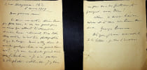 Lettre autographe sign&eacute;e. Georges Beaume (1861-1940), &eacute;crivain, journaliste, laur&eacute;at de divers prix de l'Acad&eacute;mie fran&ccedil;aise. 