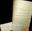 Carte autographe sign&eacute;e. Armand Charpentier (1864-1949), &eacute;crivain, journaliste, dreyfusard, pacifiste devenu partisan de la collaboration. 