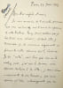 Lettre autographe sign&eacute;e. Armand Charpentier (1864-1949), &eacute;crivain, journaliste, dreyfusard, pacifiste devenu partisan de la collaboration. 