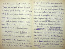 Lettre autographe sign&eacute;e. Armand Charpentier (1864-1949), &eacute;crivain, journaliste, dreyfusard, pacifiste devenu partisan de la collaboration. 