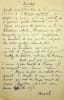 Manuscrit autographe sign&eacute;. Aurel (1869-1948), &eacute;crivain, pseudonyme d'aur&eacute;lie de Faucamberge, &eacute;pouse d'Alfred Mortier. 