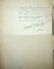 Lettre sign&eacute;e. Gabriel Boissy (1879-1949), &eacute;crivain, journaliste, r&eacute;dacteur en chef de Comoedia. 