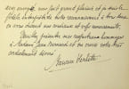 Lettre autographe sign&eacute;e. Maurice Herbette (1871-1929), diplomate, historien, traducteur, ambassadeur de France en Belgique. 