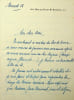 Lettre autographe sign&eacute;e. Maurice Herbette (1871-1929), diplomate, historien, traducteur, ambassadeur de France en Belgique. 