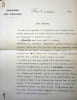 Lettre sign&eacute;e. Paul B&eacute;nazet (1876-1948), homme politique, d&eacute;put&eacute;, s&eacute;nateur, pr&eacute;sident du conseil g&eacute;n&eacute;ral de l'Indre. 
