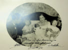 Photographie d&eacute;dicac&eacute;e. Isabelle d'Orl&eacute;ans Bragance (1911-2003), &eacute;pouse d'Henri d'Orl&eacute;ans, comtesse de Paris ; Henri d'Orl&eacute;ans (1908-1999&agrave;, comte de ...