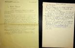 Lettre autographe . Laszlo Lengyel dit Lancelot Lengyel (?-?), numismate, &eacute;crivain. 