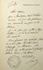 Lettre autographe sign&eacute;e. Emile Augier (1820-1889), po&egrave;te, &eacute;crivain.