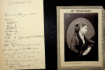 Lettre autographe sign&eacute;e. Marie Delaporte (1838-1910), com&eacute;dienne. 