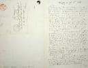 Lettre autographe sign&eacute;e au chimiste Jules Pelouze. Michel Chasles (1793-1880), math&eacute;maticien. 