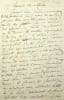 Lettre autographe au duc de Montebello. Christine-Zoe de Montjoye (1778-1849), marquise de Dolomieu, premi&egrave;re dame d'honneur de la reine Marie-Am&eacute;lie. ...