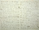 Lettre autographe au duc de Montebello. Christine-Zoe de Montjoye (1778-1849), marquise de Dolomieu, premi&egrave;re dame d'honneur de la reine Marie-Am&eacute;lie. ...