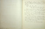 Manuscrit autographe sign&eacute;. Jean-Marc Seguin (1823-1911), professeur de physique, auteur d'une th&egrave;se sur les couleurs accidentelles (illusions ...