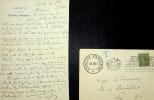 Lettre autographe sign&eacute;e. Jules Truffier (1856-1943), acteur, soci&eacute;taire de la Com&eacute;die-Fran&ccedil;aise. 