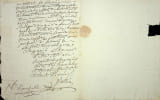 Lettre autographe sign&eacute;e. Vallin &agrave; Brissac (Maine-et-Loire), huissier public. Vraisemblablement Jacques-Claude-Urbain Vallin (1778-?). 