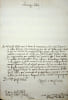 Lettre sign&eacute;e au cardinal Pierfrancesco Galleffi. Giovanni Francesco Capelletti (1762-1831), &eacute;v&ecirc;que italien de Fabriano e Matelica puis d'Ascoli ...