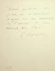 Lettre autographe sign&eacute;e. Gaston Boissier (1823-1908), historien, philologue, membre de l'Acad&eacute;mie fran&ccedil;aise. 