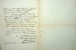 Lettre autographe sign&eacute;e. Guillaume-Jean Favard de Langlade (1762-1831), juriste, magistrat, homme politique, d&eacute;put&eacute;. 