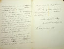 Lettre autographe sign&eacute;e. Alexandre de Saint-Albin (1818-1879), &eacute;crivain, antima&ccedil;onnique, biblioth&eacute;caire. 