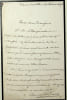 Lettre autographe sign&eacute;e. Napol&eacute;on Maret, duc de Bassano (1803-1898), diplomate, homme politique, s&eacute;nateur. 