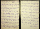 Lettre autographe sign&eacute;e. Lucie Laugier (1822-1900), ni&egrave;ce et secr&eacute;taire d'Etienne Arago, fille de l'astronome Claude-Louis Mathieu, &eacute;pouse de ...
