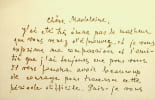 Lettre autographe sign&eacute;e. Wanda Wolska-Conus (1919-2012), historienne, r&eacute;sistante polonaise, ayant exerc&eacute; en France.