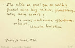 Lettre autographe sign&eacute;e. Wanda Wolska-Conus (1919-2012), historienne, r&eacute;sistante polonaise, ayant exerc&eacute; en France.