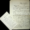 Lettre autographe sign&eacute;e. Lewis F Mizzi (1847-1935), avocat maltais, parfois connu sous le nom de Louis Mizzi ou Luigi Mizzi, ayant exerc&eacute; &agrave; Londres, ...
