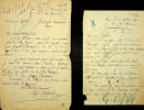 Lettre autographe sign&eacute;e (lot 2). Hippolyte Buffenoir (1847-1928), po&egrave;te, &eacute;crivain, historien, professeur de philosophie.