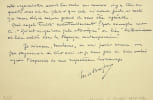 Lettre autographe sign&eacute;e. Maurice de Broglie (1875-1960), physicien, membre de l'Acad&eacute;mie fran&ccedil;aise et de l'Acad&eacute;mie des sciences, dont il sera le ...