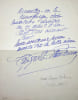 Lettre autographe sign&eacute;e. Irma Grignon-Faintrenie (1873-1966), fondatrice et directrice de l'Universit&eacute; des Heures &agrave; Lyon. 