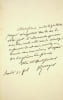 Lettre autographe sign&eacute;e. Pierre-Antoine Berryer (1790-1868), avocat, homme politique, membre de l'Acad&eacute;mie fran&ccedil;aise. 