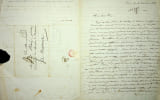 Lettre autographe sign&eacute;e. Paulin Gu&eacute;rin (1783-1855), peintre. 
