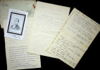 Lettre sign&eacute;e (lot de 4). Germain Aza&iuml;s (1883-1913),religieux mariste, enseignant au Br&eacute;sil, &agrave; Uberaba puis &agrave; Sao Paulo o&ugrave; il est mort. 