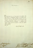 Lettre sign&eacute;e au prince Borghese. Giovanni Battista Filomarino (1749-1820), prince della Rocca d'Aspro, duc de Perdifumo. 