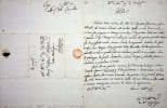 Lettre autographe sign&eacute;e &agrave; Alfonsa Malvezzi Bonfioli. Giovanni Maria Lampredi (1731-1791), juriste Italie, &eacute;rudit, &eacute;crivain, auteur d'un ouvrage sur ...