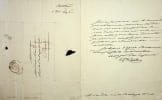 Lettre sign&eacute;e. Boniface de Castellane (1758-1837), g&eacute;n&eacute;ral, homme politique, pair de France, pr&eacute;fet. 