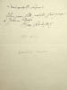 Pi&egrave;ce autographe sign&eacute;e. Henri Rochefort (1831-1913), &eacute;crivain, pamphl&eacute;taire, journaliste.