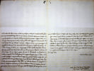 Lettre autographe sign&eacute;e au cardinal Pierfrancesco Galleffi. Giovanni Francesco Capelletti (1762-1831), &eacute;v&ecirc;que italien de Fabriano e Matelica puis ...