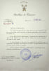 Lettre sign&eacute;e. Paul Biya (n&eacute; en 1933), premier ministre camerounais puis pr&eacute;sident de la r&eacute;publique du Cameroun. 