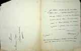 Lettre autographe sign&eacute;e &agrave; Dupin ain&eacute;. Antoine Hennequin (1786-1840), avocat, homme politique, d&eacute;put&eacute; du Nord. 