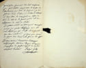 Lettre autographe sign&eacute;e &agrave; Dupin ain&eacute;. Prosper Jolly (1800-1879), paysagiste fran&ccedil;ais, dessinateur de parcs, &eacute;l&egrave;ve et collaborateur du fameux compte ...