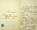 Lettre autographe sign&eacute;e &agrave; Dupin ain&eacute;. Julien-Joseph Virey (1775-1846), naturaliste, anthropologue, m&eacute;decin, homme politique, d&eacute;put&eacute;. 