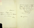 Lettre autographe sign&eacute;e &agrave; Dupin ain&eacute;. Fran&ccedil;ois-Regnault Nitot (1779-1853), joailler de Napol&eacute;on Ier et de Jos&eacute;phine de Beauharnais. 