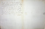 Lettre autographe sign&eacute;e. Aim&eacute; Reine France de Saint-Quentin (1773-1855), &eacute;pouse de l'avocat Charles Blondel, m&egrave;re du ministre des finances et ...