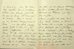 Lettre autographe sign&eacute;e. Charles Timbal (1821-1880), peintre, collectionneur, critique d'art. 